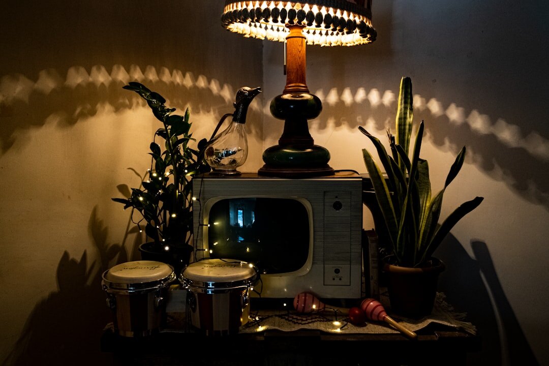 retro tv studio setup