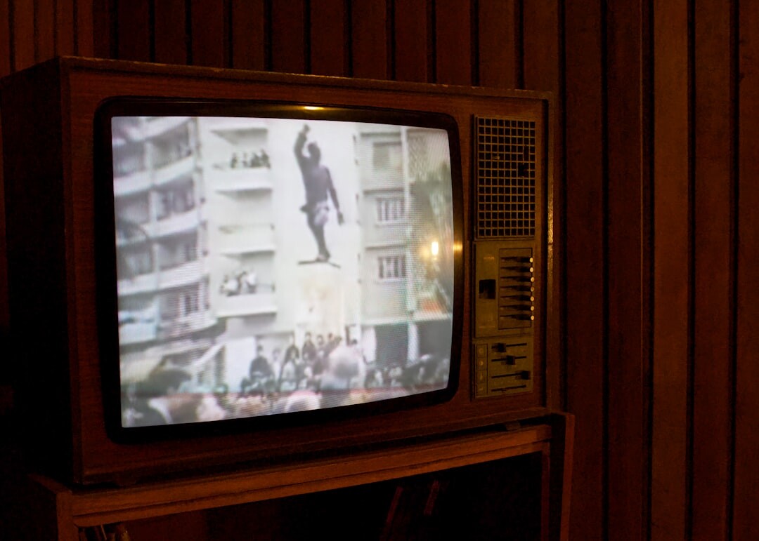 vintage television set