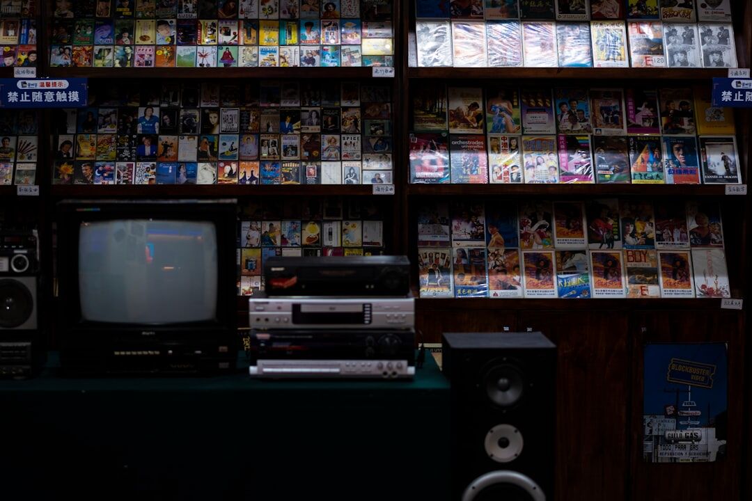collection of old dvds
